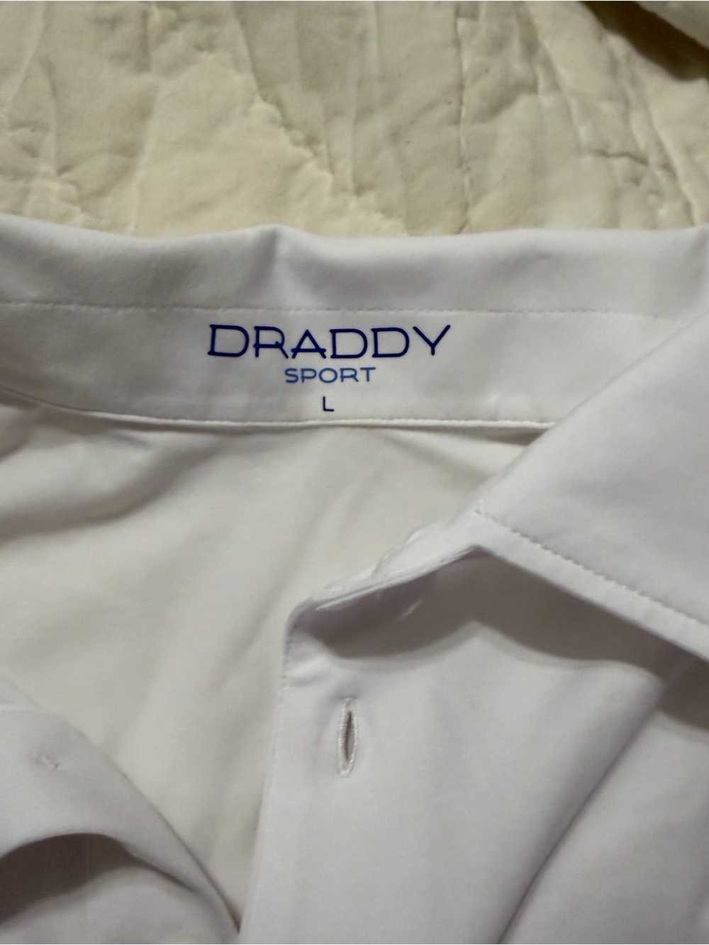 Draddy Men's White Casual Button-Down Shirt
